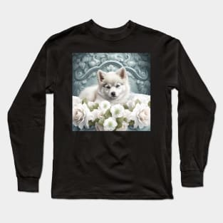 Romantic Pomsky Long Sleeve T-Shirt